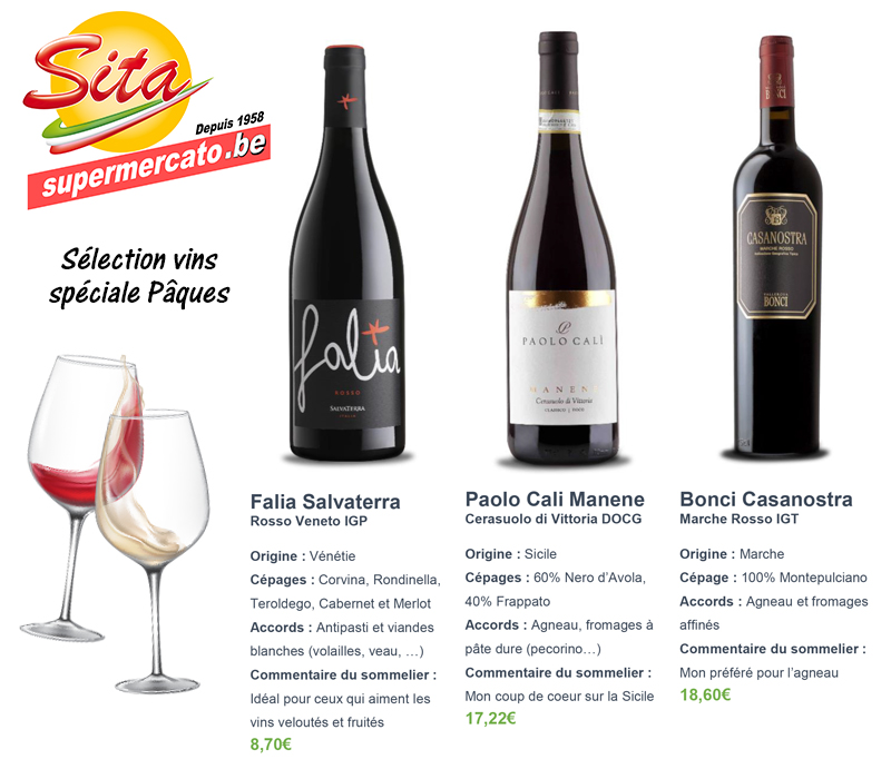 Sélection vins rouges Pâques 2018